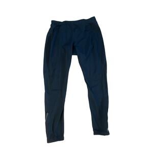 Women L Petite REI Co-op Black Track Running Pants Hike Camp Outdoor Reflective